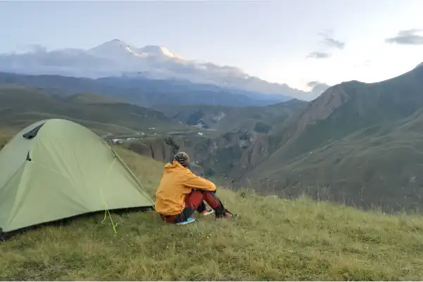 Voyager en tente en montagne